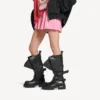 Bota alta Venom para mujer en negro
