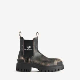Bota chelsea Strike para hombre en negro/beige