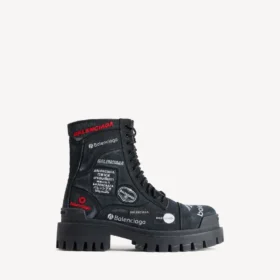 Bota Combat Strike para hombre en negro