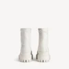 Bota de combate para hombre en blanco