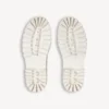 Bota de combate para hombre en blanco