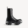 Botas con cordones «Bulldozer» para hombre en negro Botas con cordones «Bulldozer» para hombre en negro