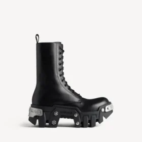 Botas con cordones «Bulldozer» para hombre en negro