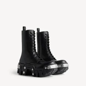 Botas con cordones «Bulldozer» para hombre en negro