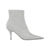 Botas con tacón de cuchillo de 85 mm y purpurina «Silver» 579280WA7018163