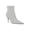 Botas con tacón de cuchillo de 85 mm y purpurina «Silver» 579280WA7018163