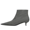 Botas de lana a cuadros con punta afilada «Gris» 579218W1SR01214
