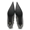 Botas de lana a cuadros con punta afilada «Gris» 579218W1SR01214