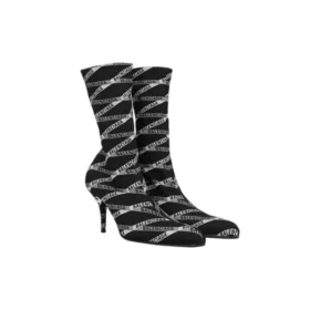Botas de spandex con logotipo Monogram de 80 mm «Negro» 549784W1P601264
