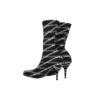Botas de spandex con logotipo Monogram de 80 mm «Negro» 549784W1P601264