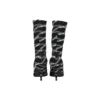 Botas de spandex con logotipo Monogram de 80 mm «Negro» 549784W1P601264