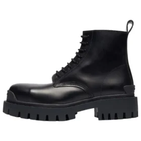 Botas Martin Mid con cordones de piel de vaca pequeña «Negro» 589338WA9601000