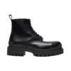 Botas Martin Mid con cordones de piel de vaca pequeña «Negro» 589338WA9601000