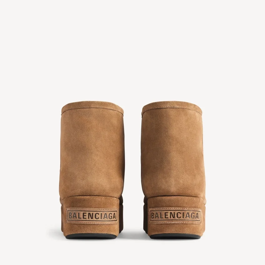Botines de plataforma Alaska para mujer en marrón/blanco Botines de plataforma Alaska para mujer en marrón/blanco