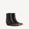 Botines Memphis para mujer en negro/beige