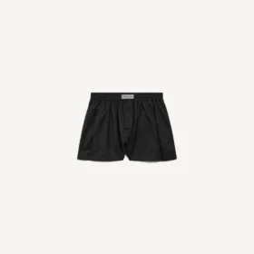 Boxers de corte en A para mujer en negro
