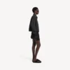 Boxers de corte en A para mujer en negro