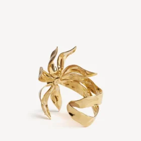 Brazalete Bloom para mujer en oro brillante