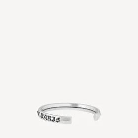 Brazalete Melrose para hombre en plata antigua