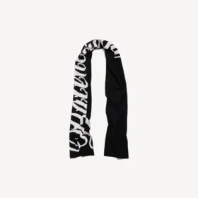 Bufanda «Big B» para hombre en negro/blanco