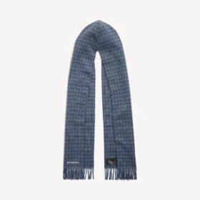 Bufanda con capucha para hombre en azul