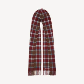 Bufanda con capucha para hombre en color burdeos