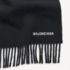 Bufanda con capucha para hombre en negro deslavado