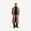 Bufanda con flecos para hombre en negro