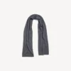 Bufanda con parche para hombre en gris
