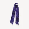 Bufanda Twilly para mujer con estampado de pinceles en azul