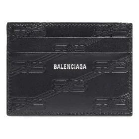 Caja para tarjetas con monograma en relieve «Negro» 717763210JS1000