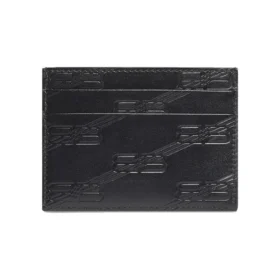 Caja para tarjetas con monograma en relieve «Negro» 717763210JS1000