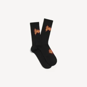 Calcetines Balenciaga Sacra Cœur para hombre en negro/amarillo