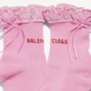 Calcetines con lazo para mujer en rosa/rojo