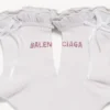 Calcetines con moño para mujer en blanco/rosa