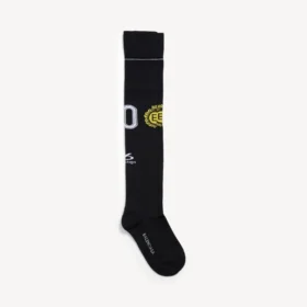Calcetines largos para hombre con escudo naval en negro