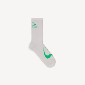 Calcetines para hombre con el ícono deportivo de Loop en gris/verde