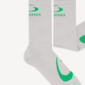 Calcetines para hombre con el ícono deportivo de Loop en gris/verde