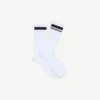 Calcetines para hombre con logotipo en blanco/negro