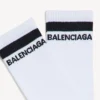 Calcetines para hombre con logotipo en blanco/negro