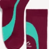 Calcetines técnicos para hombre en color burdeos/aguamarina Calcetines técnicos para hombre en color burdeos/aguamarina