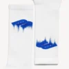 Calcetines «Wet Brush» para hombre en blanco/azul