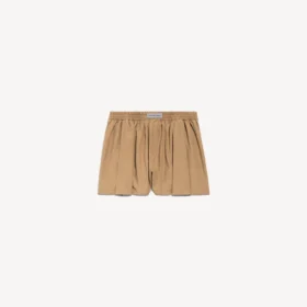 Calzoncillos tipo boxer de corte en A para mujer en color beige arena