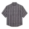 Camisa a rayas «Balenciaga Jeans» «Gris Negro» 647354TKL321269