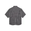 Camisa a rayas «Balenciaga Jeans» «Gris Negro» 647354TKL321269