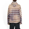 Camisa con capucha de manga larga a cuadros decolorada «Rojo Blanco Negro» 699223TMM059783