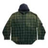Camisa con capucha oversize «Green» 746369TOM213328