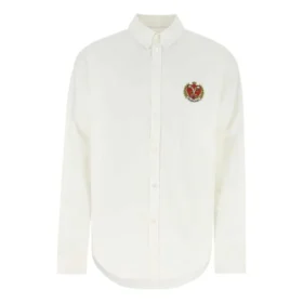 Camisa con estampado del logotipo universitario «Est. 1917», color «Blanco», 675640TYB189000
