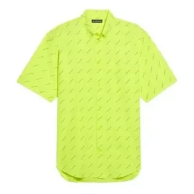 Camisa con logo en toda la prenda «Amarillo neón» 534332TILX67110