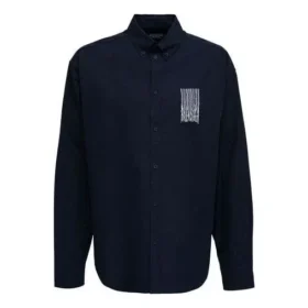 Camisa con logotipo de código de barras «Navy» 662982TKM028065 Camisa con logotipo de código de barras «Navy» 662982TKM028065